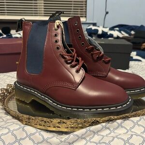 Dr. Martens MIE 1460 NBHD OXBLOOD VINTAGE SMOOTH LEATHER 9M/10W MADE IN ENGLAND